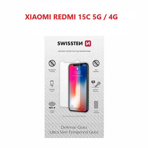SWISSTEN Ochranné temperované sklo 2.5D pro Xiaomi Redmi 15C 5G/4G