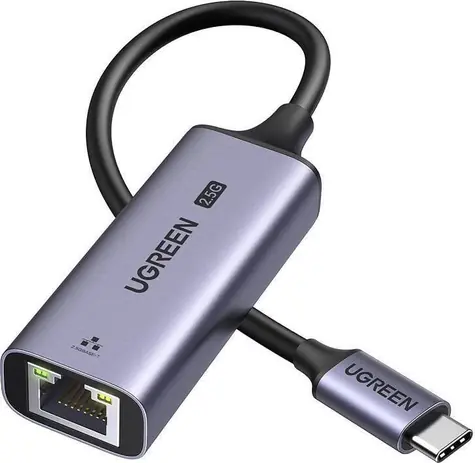 UGREEN CM648 Ethernet Adapter ČERNÁ / USB-C na RJ45 / 2.5G 