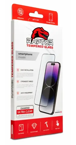 SWISSTEN RAPTOR DIAMOND ULTRA CLEAR 3D Temperované sklo pro Apple iPhone 17 Pro černá