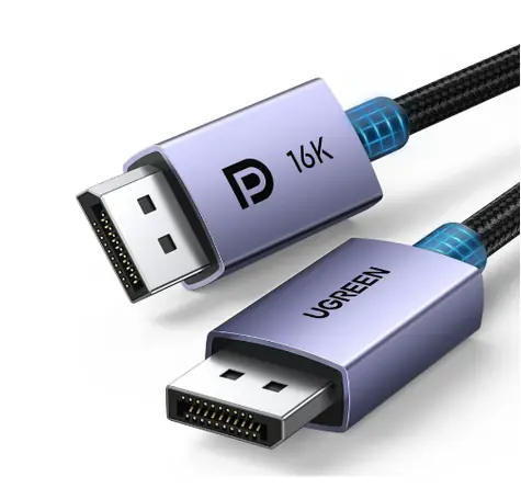 Ugreen DP118 DisplayPort (samec) - DisplayPort (samec) kabel 2 m stříbrná