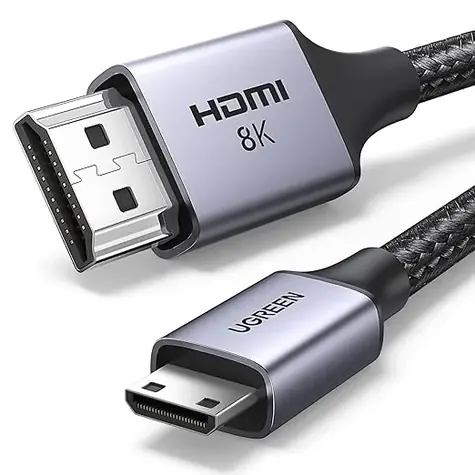 Ugreen HD163 15515 Mini HDMI (samec) - HDMI (samec) kabel 2m černá / 8K 