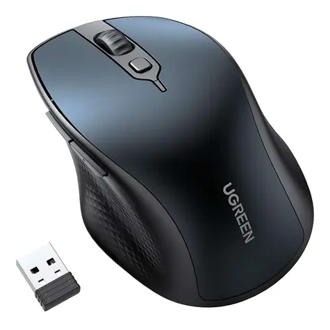 UGREEN MU101 Wireless Mouse modrá / bezdrátová ergonomická myš / 2.4G / bluetooth