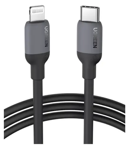 UGREEN US387 USB Type C - Lightning kabel 1 m černá / MFI / 20W  
