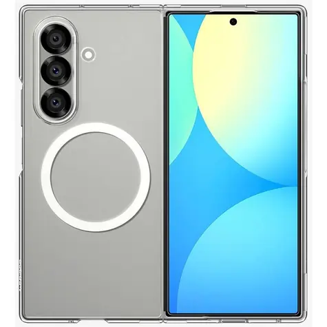 Spigen Air Skin MagSafe ochranný kryt pro Samsung Galaxy Z Fold7 čirá bílá