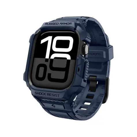 Spigen Rugged Armor Pro 2 Ochranné pouzdro pro Apple Watch 2025 42mm modrá