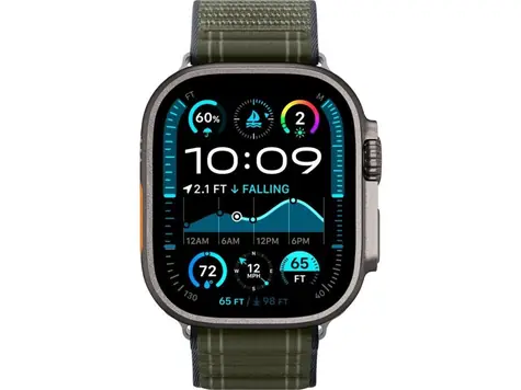 Spigen Fabric Band (hook-and-loop) řemínek pro Apple Watch 49mm/46mm/45mm/44mm zelená