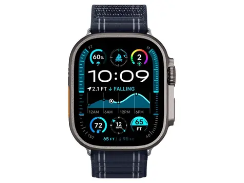 Spigen Fabric Band (hook-and-loop) řemínek pro Apple Watch 49mm/46mm/45mm/44mm modrá