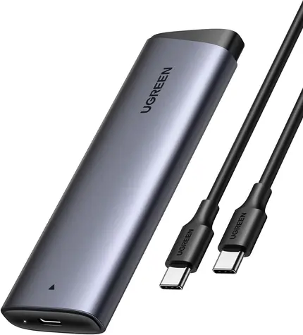 UGREEN CM767 pro SSD SATA M.2 NVMe šedá / externí box pro SSD M.2 / USB-C / USB-A