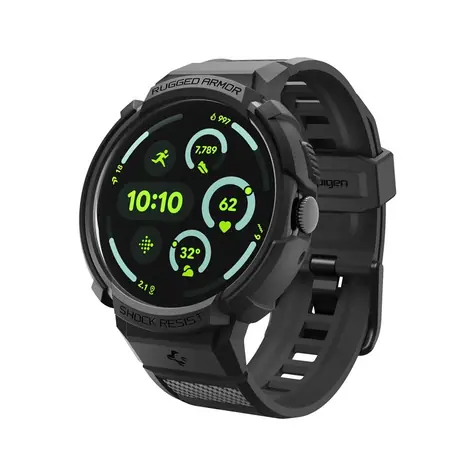 Spigen Rugged Armor Pro + Stand řemínek pro Google Pixel Watch 4 41mm černá