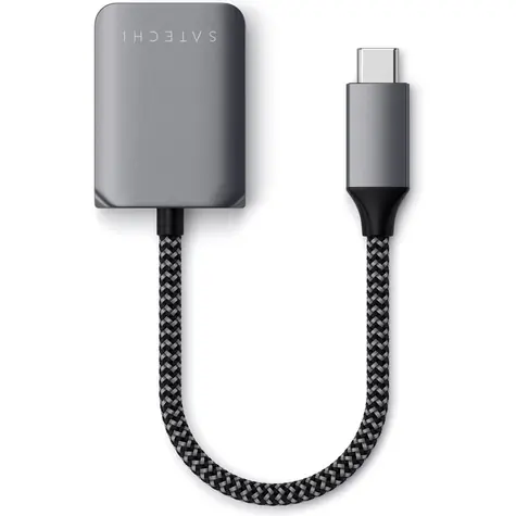 Satechi USB-C to 3.5mm Audio šedá / adaptér / USB-C / 3.5mm jack / PD 30W