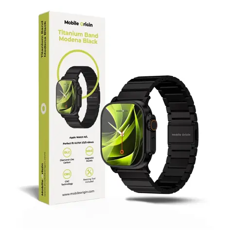 Mobile Origin Modena Řemínek pro Apple Watch Ultra 42/44/45/46/49mm černá