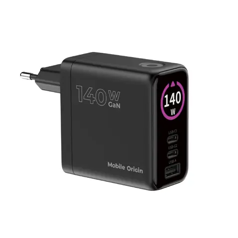 Mobile Origin PW21 140W GaN TFT Display Charger / Nabíječka / TFT displej / 2x USB-C + USB-A