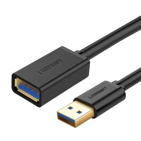 Ugreen prodlužovací kabel USB 3.0 (samice) - USB 3.0 (samec) černá / 1m 