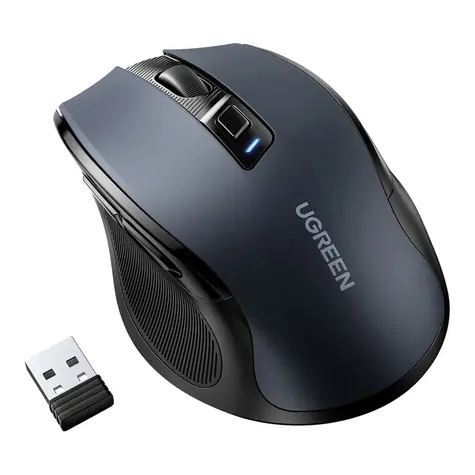 Ugreen Optical Mouse Wireless Mouse černá / Bezdrátová optická myš / USB / 2.4GHz / Bluetooth 5.0 / 4000 DPI 