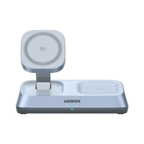 UGREEN 55677 3 in 1 Desktop Wireless Charger / Bezdrátová nabíječka / 25W / Magflow Qi 2.2