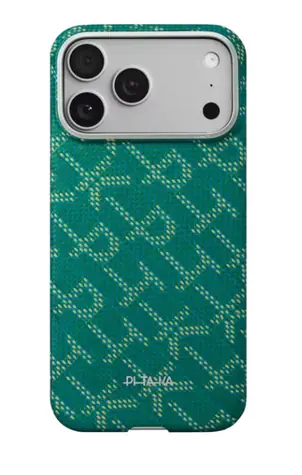Pitaka Ultra-Slim Monogram Case ochranný kryt pro Apple iPhone 17 Pro zelená