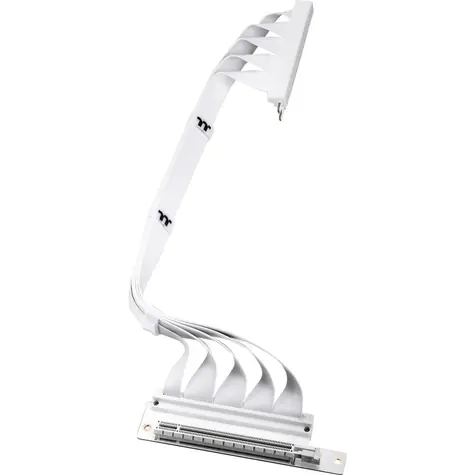 Thermaltake PCI-E 4.0 Dual 90° Riser kabel 40 cm bílá