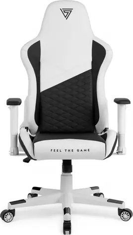 SENSE7 Spellcaster Senshi Edition bílá / Herní židle / Ekokůže / nastavitelná / pojezdová kolečka / nosnost 150 kg 