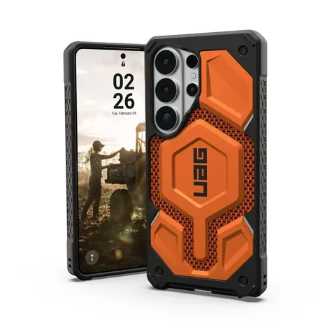 UAG Monarch Pro Zadní kryt pro Samsung Galaxy S26 Ultra Kevlar Burnt Orange