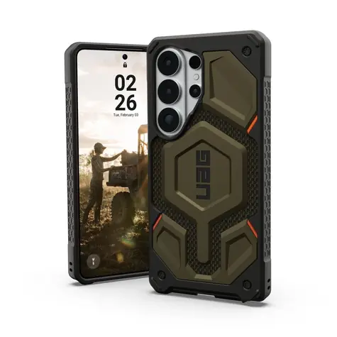 UAG Monarch Pro Zadní kryt pro Samsung Galaxy S26 Ultra Kevlar Element Green