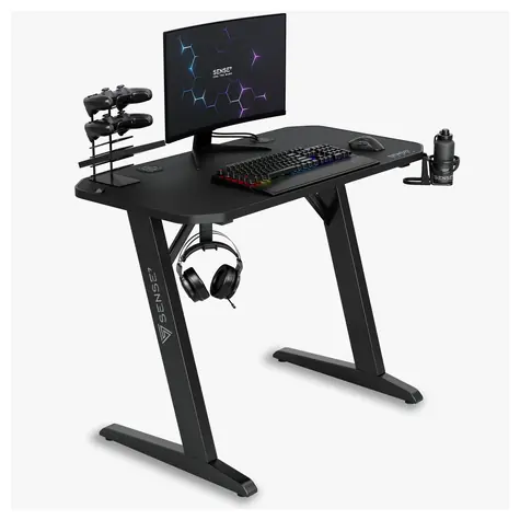 SENSE7 Nomad Classic černá / Herní stůl / 100 x 50 cm 