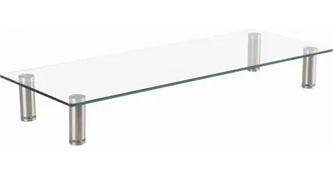 Gembird MS-TABLE-GM-01 Podstavec pod monitor skleněný / střední