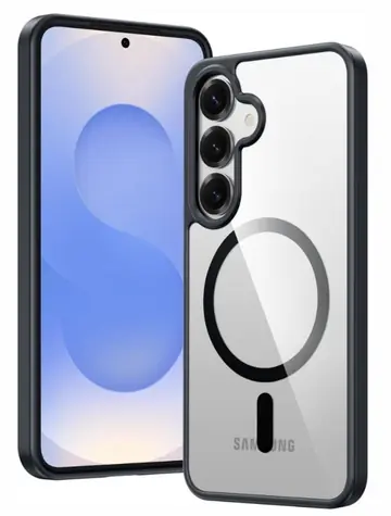 SWISSTEN Pouzdro Clear Jelly MagStick Metallic pro Samsung Galaxy S26 5G černá