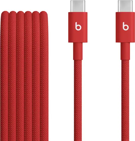 Beats kabel USB-C (M) - USB-C (M) 1.5 m červená / opletený / 60W