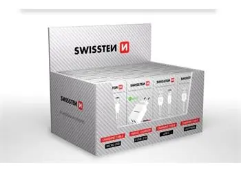 SWISSTEN SET SAMOPRODAVAČ (5x kabel MicroUSB & 5x USB-C & 5x lightning & 5x SN 2USB 2.1A)