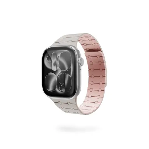 Epico Magnetic+ Silicone magnetický řemínek pro Apple Watch 42/44/45/46/49mm bílá 