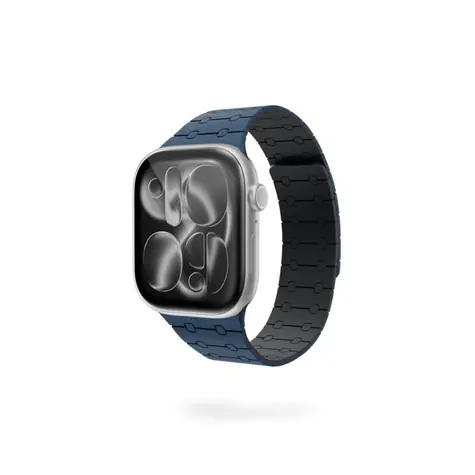 Epico Magnetic+ Silicone magnetický řemínek pro Apple Watch 42/44/45/46/49mm modrá 