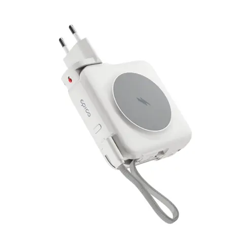 Epico UltraPack 3v1 10 000mAh cestovní powerbanka a síťový adaptér ET50 bílá 