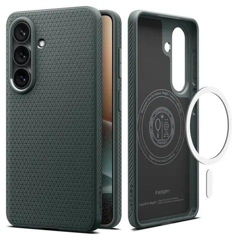 Spigen Liquid Air MagSafe ochranný kryt pro Samsung Galaxy S26 Plus abyss green