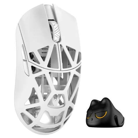 WLMOUSE Beast X Mini Pro bílá / bezdrátová myš / optická / 30000 Dpi / 5 tlačítek / 2.4GHz / USB-C 