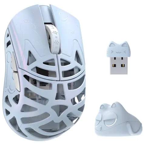 WLMOUSE Beast Miao modrá / bezdrátová myš / optická / 30000 DPI / 5 tlačítek / 2.4GHz / USB-C 