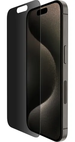 Belkin SCREENFORCE TemperedGlass Privacy Anti-Microbial ochranné privátní sklo pro Apple iPhone 15 Pro