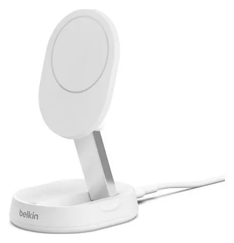 Belkin BOOST CHARGE PRO Qi2 Magnetický nabíjecí stojan bílá / 15W / konvertibilní / bez adaptéru