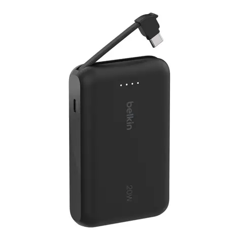 Belkin BOOST CHARGE PowerBanka 10000mAh + integrovaný kabel černá / 20W PD / USB-C