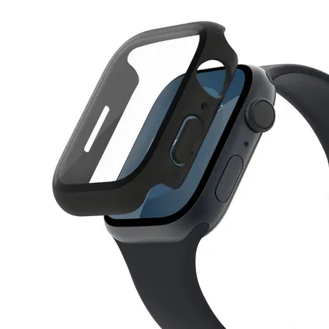 Belkin ScreenForce 2v1 ochranné pouzdro pro Apple Watch Series 4/5/6/SE/7/8/9 (44/45mm) černá