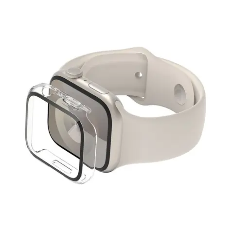 Belkin ScreenForce 2v1 ochranné pouzdro pro Apple Watch Series 4/5/6/SE/7/8/9 (44/45mm) čirá