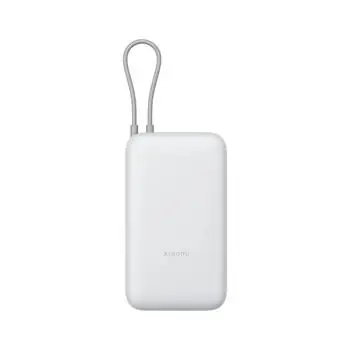 Xiaomi PowerBanka 20000mAh světle šedá / 1x USB-A + 1x USB-C / integrovaný kabel / 22.5W