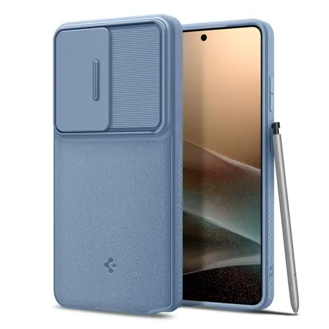 Spigen Optik Armor ochranný kryt pro Samsung Galaxy S26 Ultra light blue
