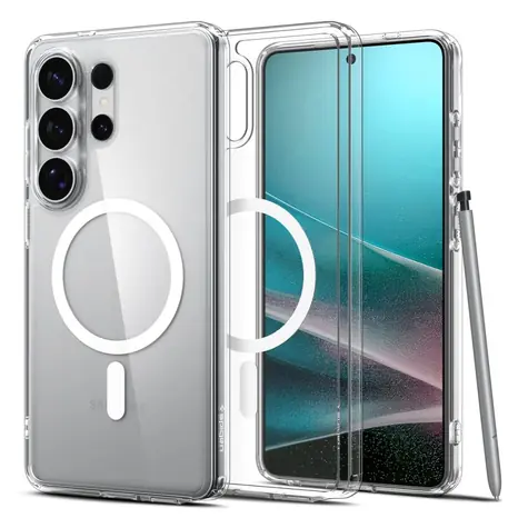 Spigen Ultra Hybrid MagSafe ochranný kryt pro Samsung Galaxy S26 Ultra clear white