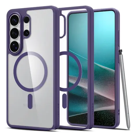 Spigen Ultra Hybrid MagSafe ochranný kryt pro Samsung Galaxy S26 Ultra deep purple