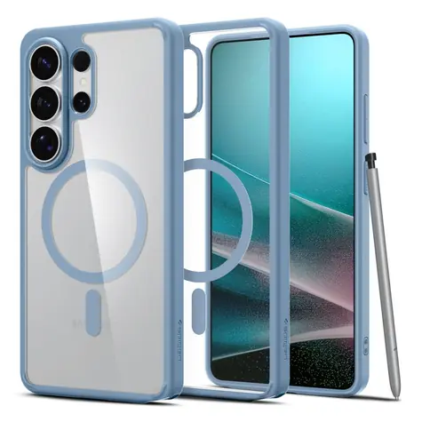 Spigen Ultra Hybrid MagSafe ochranný kryt pro Samsung Galaxy S26 Ultra light blue