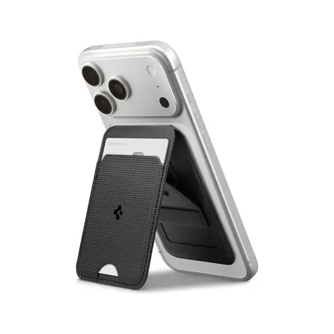 Spigen Slim Fold Stand MagSafe Peněženka na 1 kartu černá