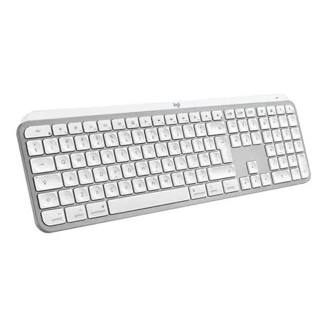Logitech MX Keys S pro MacBook US šedá-bílá / bezdrátová klávesnice / USB-C / BT / US layout 