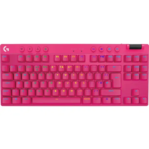 Logitech G PRO X TKL růžová / bezdrátová herní klávesnice / US layout / 2.4GHz & Bluetooth / RGB