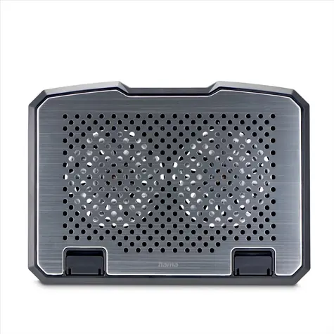 Hama chladicí stojan pro notebook Aluminium stříbrná / naklápěcí / 2 ventilátory / modré podsvícení / tichý chod