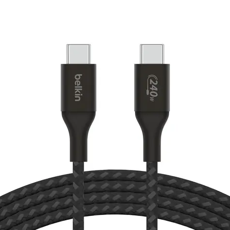 Belkin BOOST CHARGE kabel opletený USB-C na USB-C černá / 240W / 1m